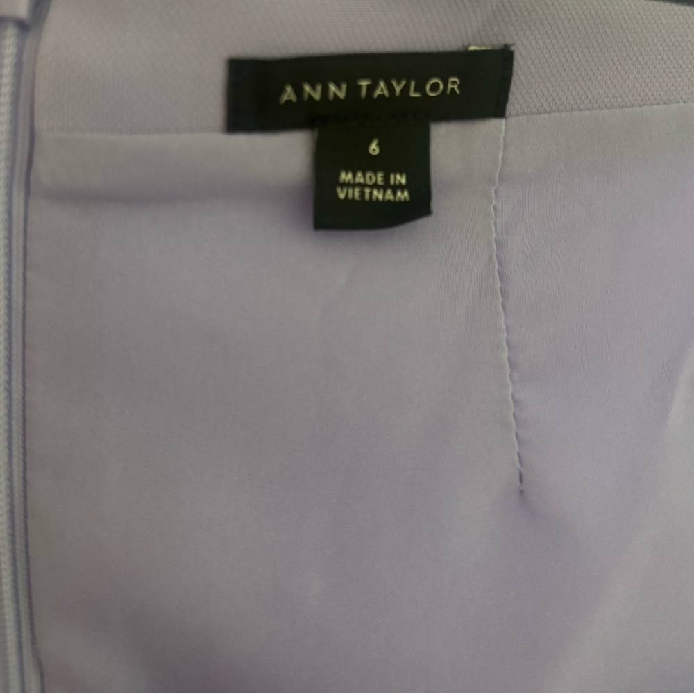 Ann Taylor Lavender Square-Neck Sheath Dress - Picture 10 of 10